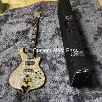 Chine NEW 2023 Custom Alembic Style Collier à travers le corps Marque King Signature Deluxe 5 cordes Guitare électrique Bass fournisseur
