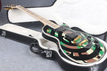 Chine camouflez l'expédition libre électrique de la guitare SME de Zakk Wylde de boudine de collectes faites sur commande de la guitare EMG 81/85 fournisseur