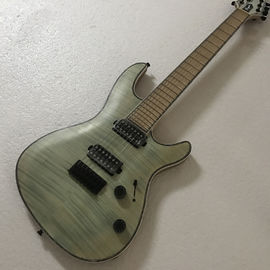 Chine Guitare électrique de haute qualité à 7 cordes, couleur éclaboussure Quilte Guitare électrique Maple, Abalone, livraison gratuite fournisseur
