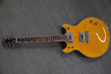 Chine Guitare Grets Tiger corps haut en érable Gretsch signature LP style personnalisé guitare électrique Grover accorder installé fournisseur