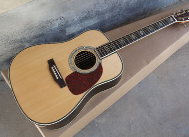 Chine Guitare acoustique à planche d'ébène AAA hauteur solide guitare acoustique électrique OEM à corps rond guitare personnalisée fournisseur