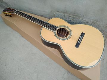 Chine Guitare acoustique de haute qualité de 39 000 styles,Tape solide d'épinette,Incrustations d'Abalone et ébène fournisseur