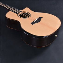 Chine Guitare acoustique personnalisée en roseau massif à l'arrière et sur les côtés avec FSM 301 EQ fournisseur