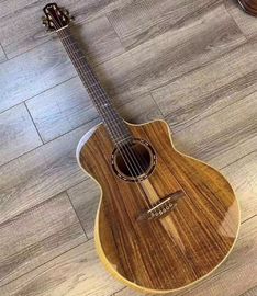 Chine Guitare acoustique en bois massif de 41 pouces, nouvelle arrivée Guitare massif KOA, faite à la main fournisseur