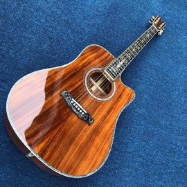 Chine Véritable Abalone Inlay 41 pouces KOA bois D45KC classique guitare acoustique avec Fishman 301 EQ fournisseur
