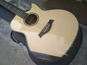 Chine Guitare faite à la main AAAA tout en bois massif personnaliser guitare cocobolo design unique coupe guitare acoustique électrique fournisseur