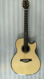 Chine AAA toute la guitare en bois massif personnalisée faite à la main GRAND coutaway guitare électrique acoustique professionnelle fournisseur
