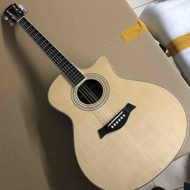 Chine Tout Solid Spruce 414 Guitare électrique acoustique avec Fishman 301 Abalone incrustations Ébène fingerboard guitare acoustique fournisseur