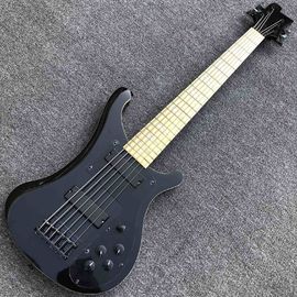 Chine Guitare basse personnalisée Ricken 6 cordes 4003 modèle en noir fournisseur