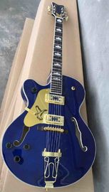 Chine En gros Nouveau arrivé Guitare gaucher Jazz 6 cordes Guitare électrique Semi creux Corps en bleu fournisseur