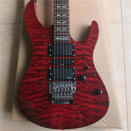 Chine Guitare électrique à 6 cordes personnalisée de haute qualité couleur est optionnelle corps en cèdre bois de rose planche à doigts bois de basse arrière fournisseur