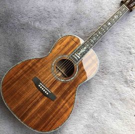 Chine 39 pouces KOA Bois Guitare acoustique ébène Fingerboard Abalone Inlay Avec Pickup électronique fournisseur