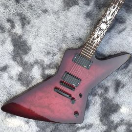Chine Guitare électrique personnalisée en bois de rose de couverture supérieure d'érable pour Iban Logo et support peuvent être personnalisés fournisseur