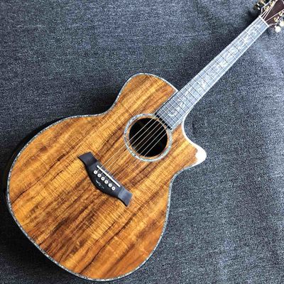 Chine 41 pouces solide KOA haut PS14 Guitare acoustique Cocobolo dos Côtés réels abalone Ébène Fingerboard TY Guitare acoustique fournisseur