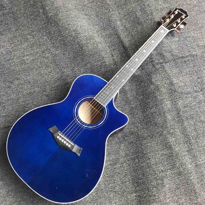 Chine Solid Spruce Top Sunburst Flamed Maple G614S Guitare acoustique avec logo personnalisé fournisseur