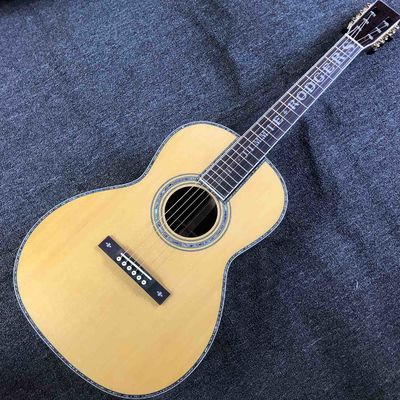 Chine Grand Jimmie Rodgers sur mesure 000-45s Tout en bois massif Guitare acoustique ébène Fingerboard Abalone fournisseur