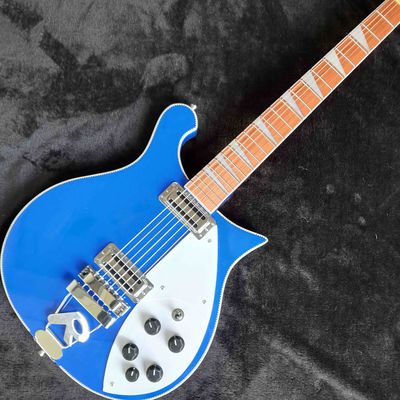 Chine Guitare électrique personnalisée Rick 325 Backer 34 pouces avec couleur bleue fournisseur