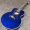 12 cordes personnalisées Couleur bleue G200 guitare acoustique classique, Solid Sprue top, Guitare corporelle personnalisée d'érable fournisseur