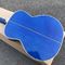 Meilleur jumbo Guitare acoustique en bois d'érable bleu éboue solide Guitare acoustique personnalisée de 43 pouces Jumbo fournisseur