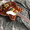 Guitare électrique à corps semi-hollow jazz avec matériel de couleur dorée Rosewood Fingerboard fournisseur
