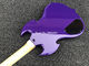 Guitare électrique de haute qualité en forme de cercle de peinture violette en placage noir en bois de rose fournisseur