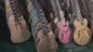 Guitare électrique irrégulière en forme spéciale peinture jaune bois de rose tableau de doigts guitare électrique à double onde livraison gratuite fournisseur