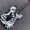 6 cordes Bones Black Skull Guitare électrique fournisseur