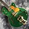 Guitare électrique à corps semi-hollow Jazz en couleur verte fournisseur