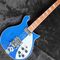 Guitare électrique personnalisée Rick 325 Backer 34 pouces avec couleur bleue fournisseur