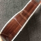 Tout en bois massif 1 PC cou en bois d'acajou guitare électrique acoustique 39 pouces ébène tableau de bord réel Abalone OO-style fournisseur