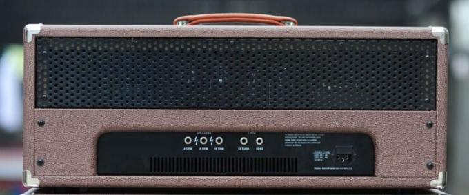 Tête d'amplificateur de guitare de tube dans des contrôles distincts de la bande EQ du noir 100W 4 de Brown (triple, mi, bas, présence)