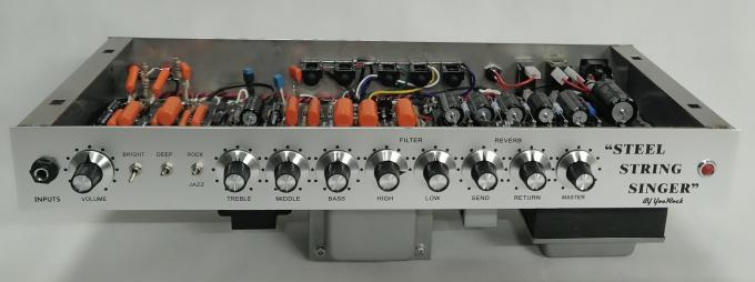 Les reproductions de Dumble copient l'amplificateur en acier d'instrument de musique de la tête 50W d'amplificateur de guitare du chanteur SSS de ficelle d'ampère