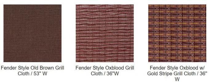 Haut-parleur de réparation d'armoire de guitare du tissu DIY de gril de diamant de Brown de Cabinet de haut-parleur de Vox