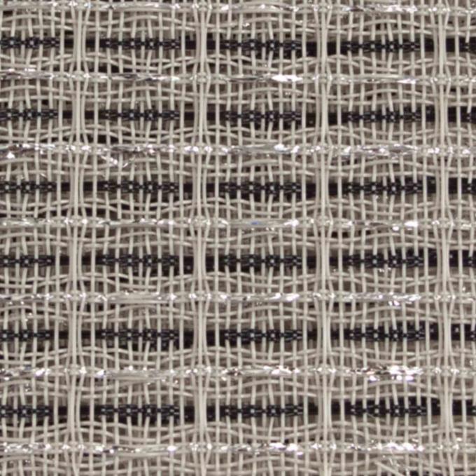 Tissu de gril de Cabinet noir/blanc avec l'accent argenté, 63" haut-parleur de réparation du tissu DIY de tissu de gril de largeur