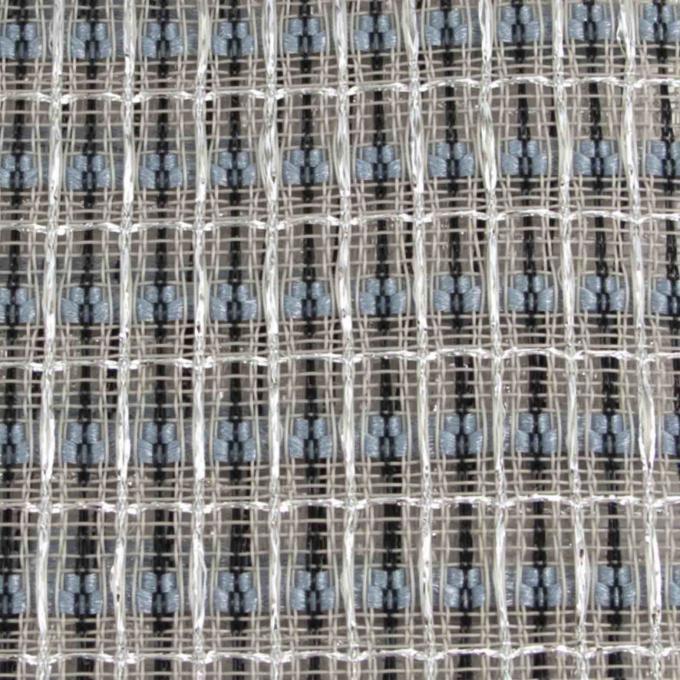 Argent/blanc de tissu de gril de Cabinet de haut-parleur de guitare avec le haut-parleur bleu de réparation du tissu DIY de tissu de gril d'accent