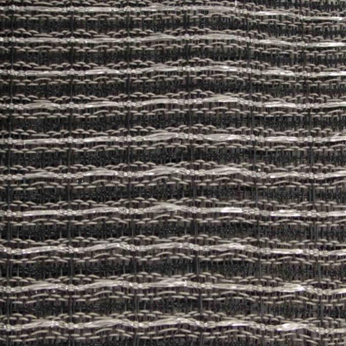 Tissu de gril de Cabinet, noir avec l'accent argenté 59" haut-parleur de réparation du tissu DIY de tissu de gril de tissu d'ampère de guitare de largeur