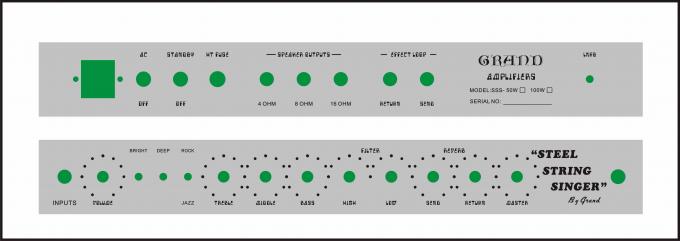 L'amplificateur en acier professionnel de valve de chanteur de ficelle du clone SSS de la tête 100W Dumble d'ampère de guitare de tube libèrent l'expédition