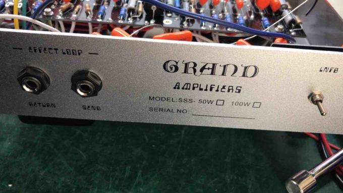 Les reproductions de Dumble copient l'amplificateur en acier d'instrument de musique de la tête 50W d'amplificateur de guitare du chanteur SSS de ficelle d'ampère