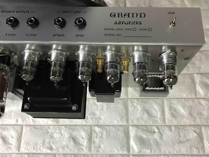 Les reproductions de Dumble copient l'amplificateur en acier d'instrument de musique de la tête 50W d'amplificateur de guitare du chanteur SSS de ficelle d'ampère