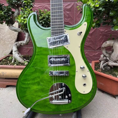 Chine Guitare électrique JRM Johnny Ramone Guitare avec ondulation d'eau en couleur verte fournisseur