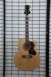 Chine Livraison gratuite Chine artisanal J2002 nature coupé guitare acoustique électrique fournisseur