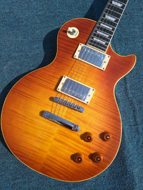 Chine Tiger Flame 1959 R9 LP guitare électrique standard corps de cou pièce par pièce, pont Tune-o-Matic, FRET liant livraison gratuite fournisseur