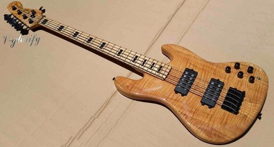 Chine Guitare basse électrique à 5 cordes avec corps en ashwood, position 20 tonnes, clavier d'érable fournisseur