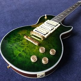 Chine 3 Pickup Ace Frehley couleur verte guitare instruments de musique fournisseur