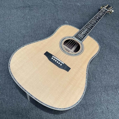 Chine Solid R Back Side Life Tree Inlay Abalone Liant Dreadnought Guitare acoustique Martin Style de guitare fournisseur