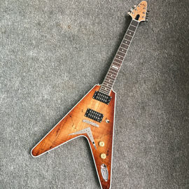 Chine Émeraude naturelle Flying V Guitare électrique Chine OEM personnalisé Corps volant v guitare &amp; kits fournisseur
