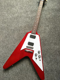 Chine Guitare électrique rouge en forme de V volant, Rosewood Fingerboard fournisseur