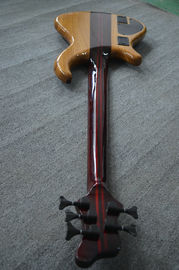 Chine Guitare basse électrique à 4 cordes Corps naturel Alder Cou d'érable à travers le corps Rosewood fingerboard RIC guitare basse personnalisée fournisseur
