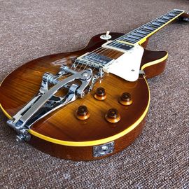 Chine Boutique personnalisée, Tiger Flame 1959 R9 LP bleu standard de jazz personnalisé Guitare électrique, guitare artisanale, guitare à clavier rosewood fournisseur