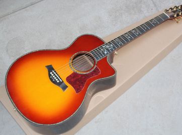 Chine 914ce guitare acoustique Tayl 916ce guitare acoustique électrique cerisier Sunburst 916 cs classique acoustique fournisseur